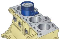 Установка поршня с поршневыми кольцами в цилиндр при помощи регулируемой втулки 67.7854.9519